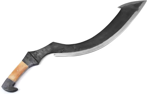 Miniatura 3 de Generic Espada khopesh egipcia, hecha a mano, de acero al carbono, espada Khopesh egipcia de caza con funda de cuero, espada corta egipcia con mango