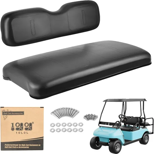 10L0L Conjunto de Asiento Delantero para Carrito de Golf para EZGO TXT 1994-2013, Cojines de Fondo de Asiento de Estilo Fábrica y Kit de Reemplazo