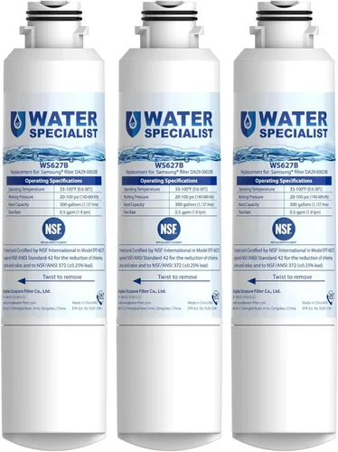 Miniatura 10 de Waterspecialist DA29-00020B Repuesto para Filtro de agua Samsung DA29-00020B, HAF-CIN/EXP, DA29-00020B-1, HDX FMS-2, RS25J500DSR, RF28HMEDBSR