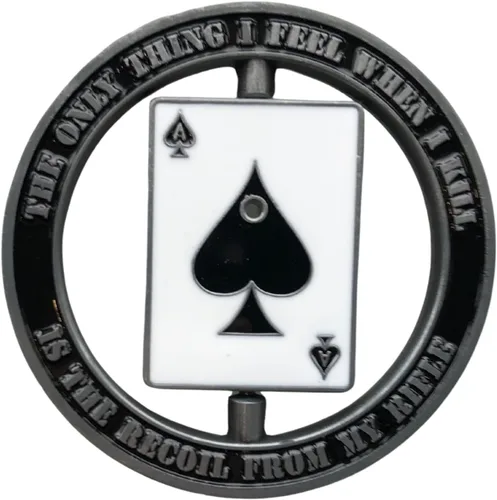 Miniatura 2 de Ace of Spades Skull One Shot One Kill Spinner Challenge Coin