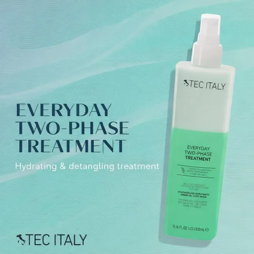 Miniatura 2 de Tec Italy Due Faccetta Giorno per Giorno - Tratamiento sin enjuague bifásico 10.1 fl oz, para cabello dañado, restaura la humedad, suaviza y mejora