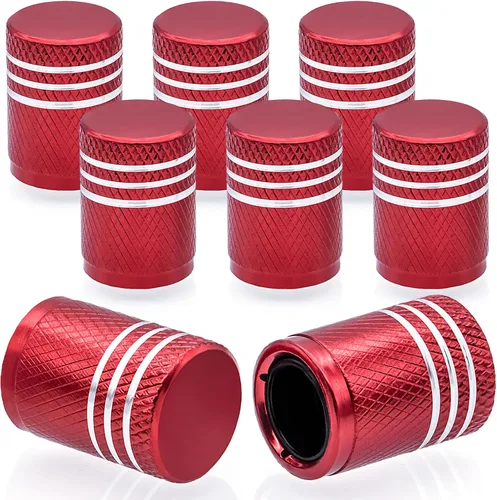 Miniatura 25 de 4 piezas tapones de válvula de neumático en forma de dados, cubiertas universales de válvula de neumático a prueba de polvo con núcleo de cobre