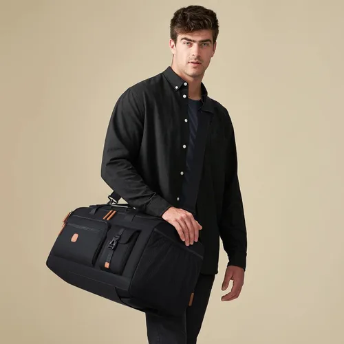 Miniatura 9 de Bolsa de gimnasio para hombres y mujeres con compartimento para zapatos y laptop, bolsa de viaje deportiva 3 en 1, mochila antirrobo para avión