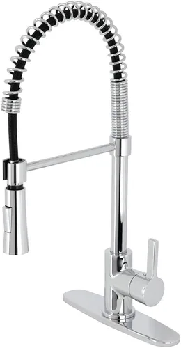 Miniatura 13 de Gourmetier LS8678CTL Continental - Grifo de cocina de un solo mango, níquel cepillado
