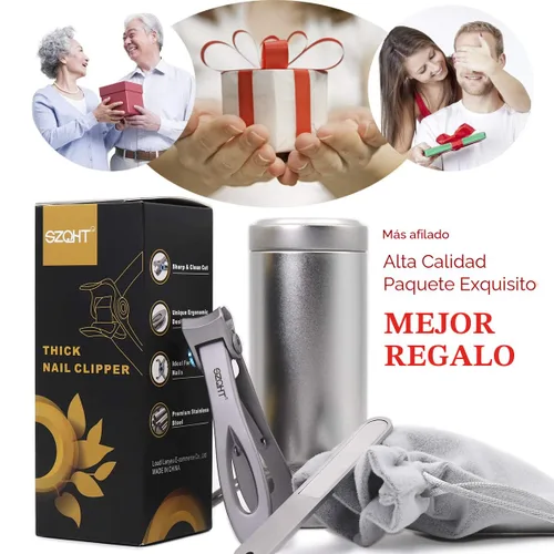 Miniatura 7 de Juego de cortaúñas con apertura de mandíbula ultra ancha, cortaúñas para uñas gruesas, cortador de uñas resistente, cortaúñas de acero inoxidable