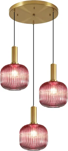 Miniatura 22 de Moderna lámpara colgante con enchufe de mediados de siglo, lámpara colgante de vidrio lechoso, lámpara colgante enchufable con luz de techo
