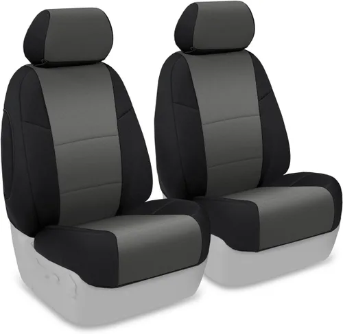 Miniatura 37 de Coverking Custom Fit Center 50/50 - Funda de asiento de cubo para modelos seleccionados Chevrolet Suburban - Neopreno (negro)