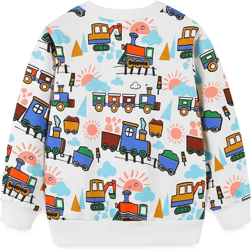 Miniatura 2 de Bumeex Sudaderas con cuello redondo para niños de 2 a 7 años
