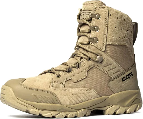 Miniatura 9 de CQR Botas tácticas impermeables para hombre, botas militares EDC ligeras de 6 pulgadas, botas de combate duraderas para exteriores