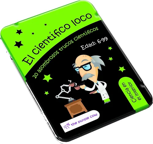 Miniatura 6 de The Purple Cow - El juego de cartas de trucos científicos locos, fuerzas y energía, kit de experimentos científicos para niños y niñas de 6 años
