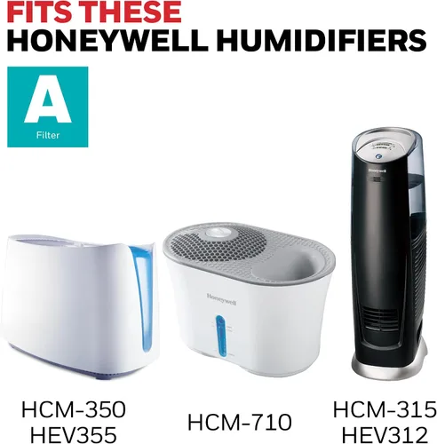 Miniatura 5 de Honeywell Filtro de Mecha de Repuesto A, 1 paquete, blanco