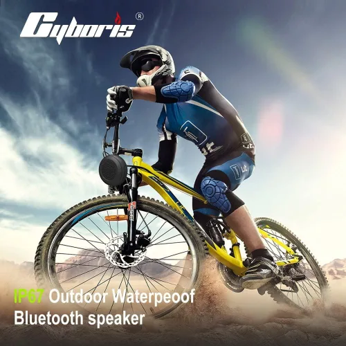 Miniatura 7 de CYBORIS Pequeño altavoz Bluetooth flotante – IPX7 impermeable, a prueba de golpes y portátil, mini altavoz inalámbrico para exteriores con micrófono