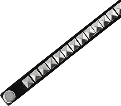 Miniatura 3 de Eigso - 4 pulseras de cuero punk, para hombres y mujeres, clásicas, góticas, vintage, de poliuretano, para hombre y mujer Negro - B
