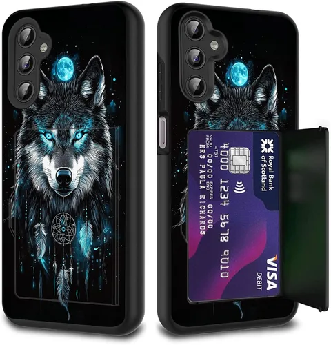 Miniatura 82 de Funda híbrida de doble capa con función atril para Samsung Galaxy A16 5G de 6.9 pulgadas, diseño de vaca con bandera estadounidense