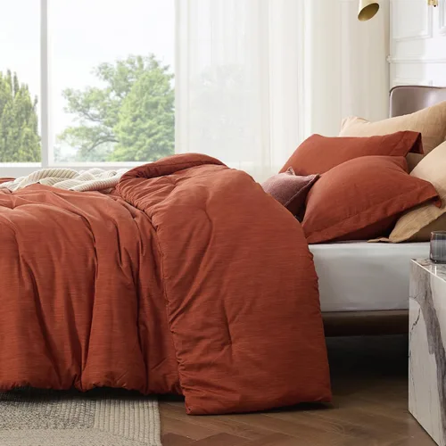 Miniatura 139 de Bedsure Juego de edredón Twin/Twin XL, ropa de cama suave beige para todas las estaciones, juego de cama teñido catiónico, 2 piezas, 1 edredón