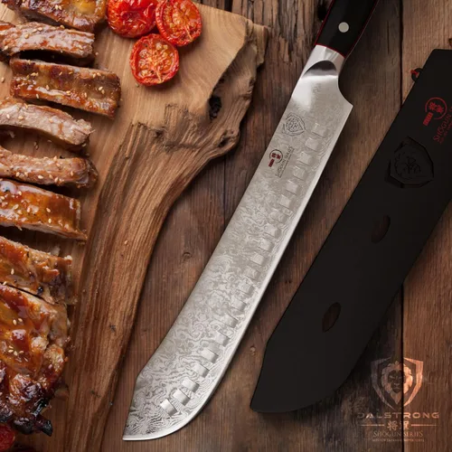 Miniatura 5 de DALSTRONG Shogun Series ELITE - Cuchillo de carnicero con nariz de toro - 10 pulgadas - Acero japonés AUS-10V Super Steel - Tratamiento térmico al