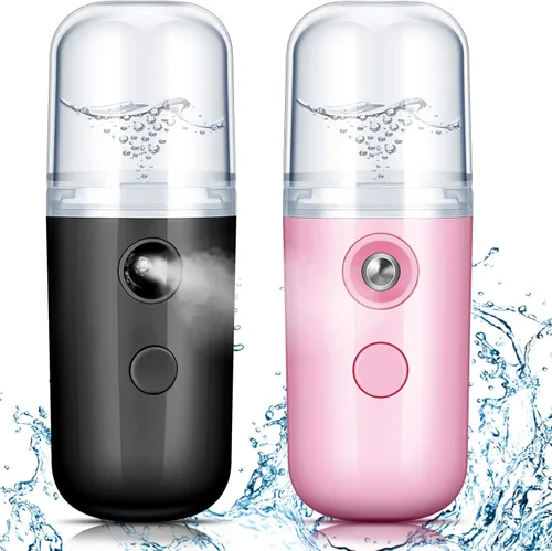 Miniatura 12 de Honoson 2 Nano Vaporizador Facial Portátil Nano Mister para Extensiones de Pestañas Recargable por USB 1 oz Aparato de Cuidado de la Piel Mano