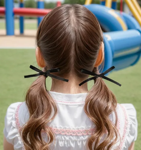 Miniatura 6 de Pinzas para el cabello con lazo para mujeres, cintas para el pelo para mujeres y niñas, lazo de satén beige, bonitos clips de lazo pequeños