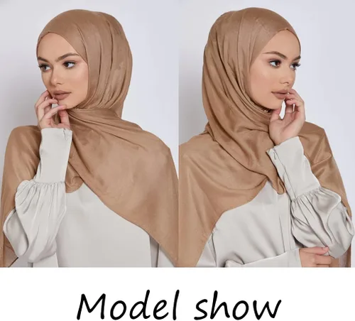 Miniatura 6 de LMVERNA Hijab de viscosa para mujer, de algodón musulmán, Hijab, bufanda de moda
