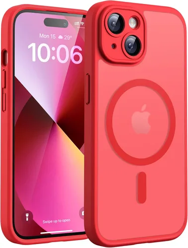 Miniatura 114 de TOCOL Funda magnética 3 en 1 para iPhone 14 Pro, mejorada [protección completa de cámara] con 2 protectores de pantalla, funda de grado militar Azul