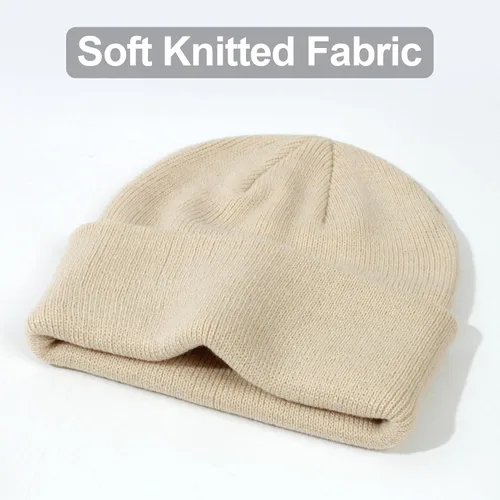 Miniatura 5 de Gorro de punto para niños pequeños con bordado de tractor para otoño e invierno