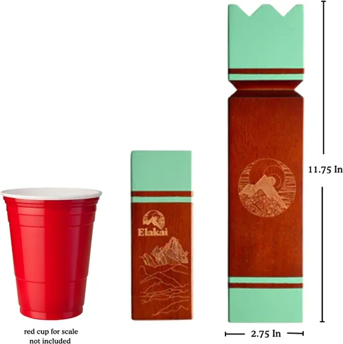 Miniatura 2 de Elakai Juegos al aire libre para adultos y familia, bolsa de transporte premium incluida Kubb gigante