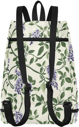 Miniatura 2 de Vintage Wisteria Flower Retro Drawstring beach bag trendy Swimming bag for gym with Wet Dry Compartments bolso para laptop mujer