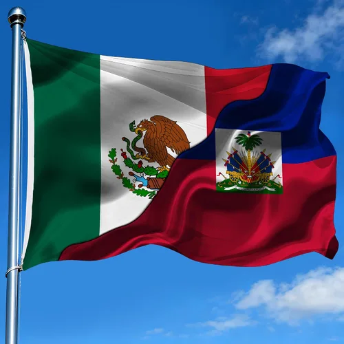Miniatura 12 de Banderas de México, Mexicano y El Salvador de El Salvador, de 2 x 3 pies, impresas a doble cara con 2 ojales de latón, bandera decorativa