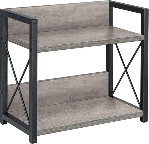 Organizador de estante de encimera Giikin, organizador de estante de especias de cocina de 2 niveles para encimera, organizador de estante de Gris