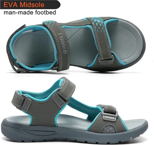 Miniatura 5 de Sandalias para caminar para mujer, sandalias de senderismo impermeables de verano, cómodas y ligeras, deportivas, sandalias deportivas con punta
