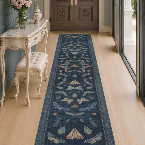 Miniatura 34 de Hazo Haus Alfombra de Baño Bohemia Lavable 2x3, Alfombras Pequeñas para Cocina, Tocador, Puerta Principal Entrada Interior, Antideslizante Pelo Bajo