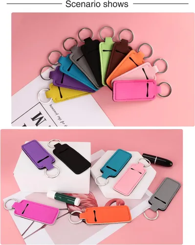 Miniatura 7 de Meiiy Chapstick - Llavero para bálsamo labial, funda para lápiz labial, soporte para brillo de labios, relleno de calcetines, regalo para mujeres