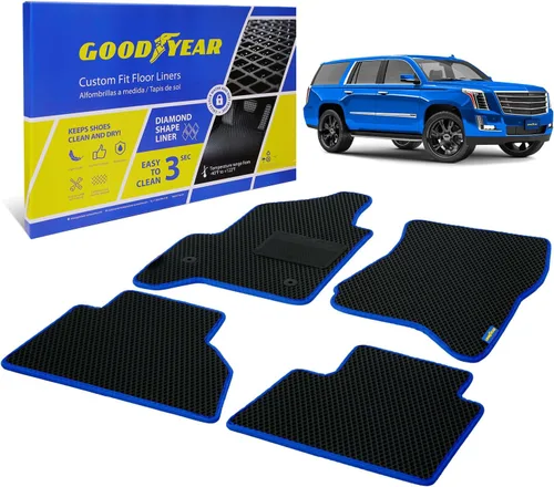 Miniatura 30 de Goodyear Alfombrillas de automóvil para todo tipo de clima, ajuste personalizado para Toyota 4Runner 10-12, juego de 5 piezas, revestimientos