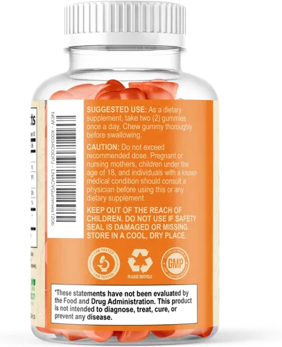 Miniatura 8 de Gomitas de vinagre de sidra de manzana, cero azúcar, vitaminas gomosas ACV de máxima fuerza, vitamina B12 y la madre, metabolismo y apoyo