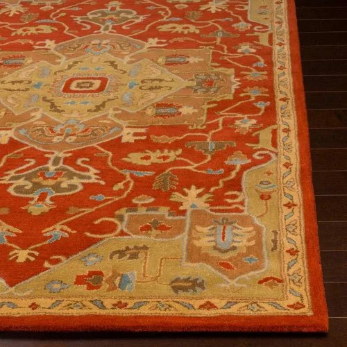 Miniatura 4 de Surya CAE1147-58 Alfombra clásica copetuda a mano, 100% lana, 5 pies por 8 pies