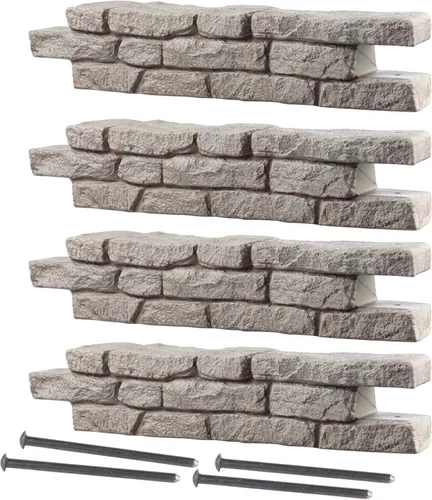 Miniatura 9 de RTS Home Accents Kit de cama de jardín elevada Rock Lock, cuadrado de 48 pulgadas