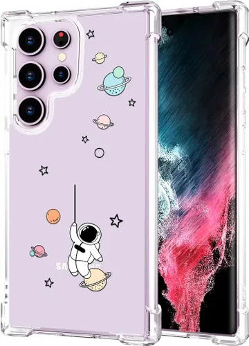 Miniatura 135 de Hungo Funda compatible con Samsung Galaxy S23 con diseño floral y bonito diseño transparente, femenino para mujeres y niñas, con hermoso clavel