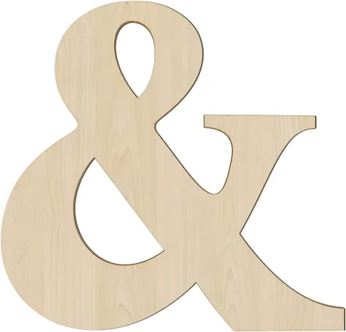 Letras de madera de 12 pulgadas y letras de madera en blanco de 1/5 pulgadas de grosor sin terminar para pintura, manualidades y decoración de pared