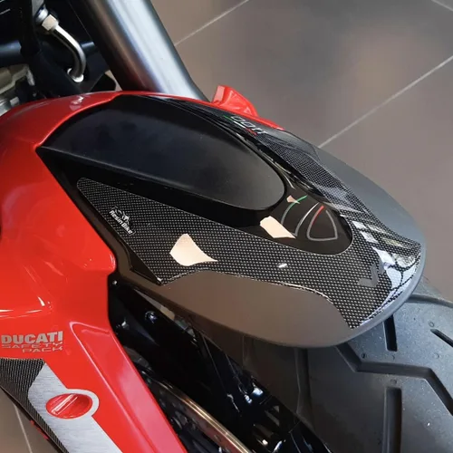 Miniatura 11 de Resin Bike Adhesivos 3D para motocicleta compatibles con Ducati Multistrada V4 1100 2021-2023 2021-2023. Punta frontal de protección contra golpes