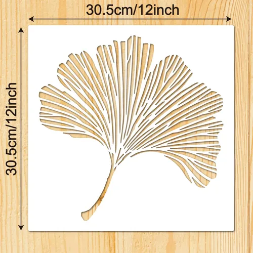 Miniatura 2 de Plantillas geométricas grandes de 12 pulgadas para manualidades, plantillas reutilizables de pintura de cara y pared para arte y decoración