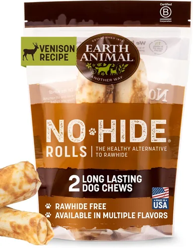 Miniatura 9 de Earth Animal Masticables sin ocultar – de The Grill Rolls Bacon Cheeseburger Sabor Rawhide Free Medium Dog Chews – 3