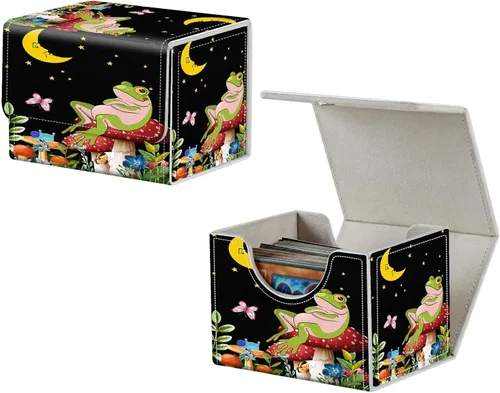 Miniatura 35 de MTG Commander - Caja de cartas intercambiables, más de 100 tarjetas con funda con funda de piel sintética, caja de almacenamiento de tarjetas