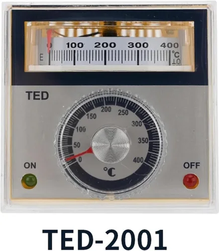 Miniatura 4 de TED-2001 TEL72-9001X Controlador de temperatura K Tipo E Tipo Digital Termostato puntero 400 Celsius 220VCA 2.835* 2.835 in (TED-2001 Tipo E)