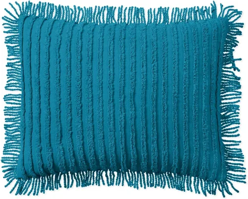 Miniatura 9 de BrylaneHome Funda de chenilla 100% algodón, estándar, azul antiguo