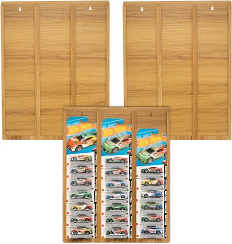 Estuche de exhibición de 3 piezas para autos empaquetados, organizador colgante para modelos de autos empaquetados, estuche de almacenamiento
