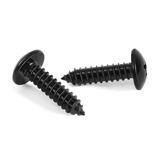 Miniatura 8 de Tornillos de madera autorroscantes #14 x 1-1/2 pulgadas, acabado negro, acero inoxidable 304 18-8, 25