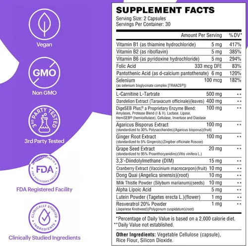 Miniatura 9 de Wellthy Desintoxicación de cuerpo completo y apoyo inmunológico, salud digestiva avanzada, limpieza intestinal y alivio de la hinchazón, fórmula