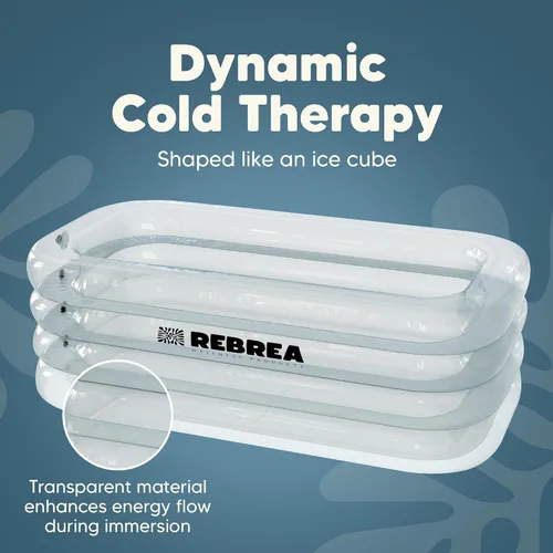 Miniatura 2 de Bañera hinchable de hielo - XL Transparente - Bañera de inmersión en hielo para terapia de agua fría - Bañera de inmersión fría portátil