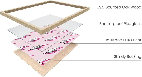 Miniatura 2 de HAUS AND HUES Decoración estética de pared rosa – Bonito póster de preparación para niñas adolescentes, arte de pared rosa para dormitorio o Pernos