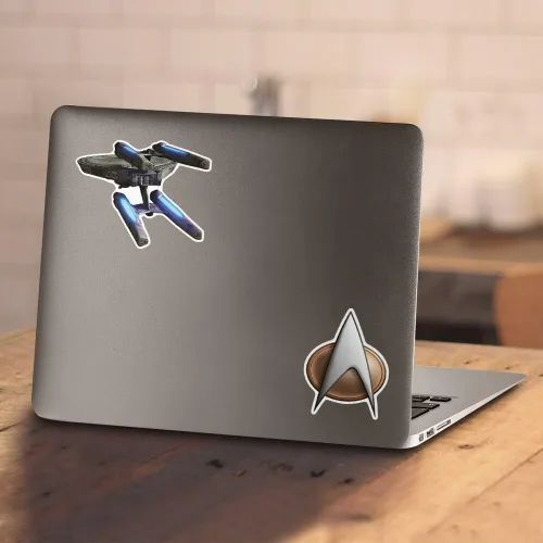 Miniatura 4 de Popfunk Camiseta y calcomanías clásicas de Star Trek USS Enterprise